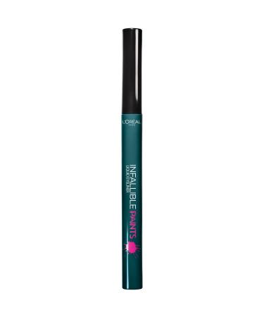 L'Or al Paris Infallible Paints Eyeliner  Wild Green  0.034 fl. oz. Wild Green 0.03 Fl Oz (Pack of 1)