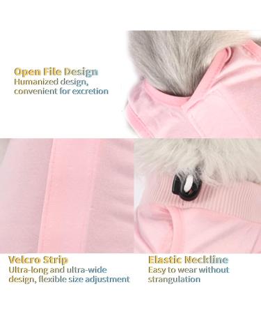 Clrybo Katzenbody - Pink Surgical Recovery Shirt for Cats | After Castration Pet Medical Suit (Size M) - Buy Online on GoSupps.com