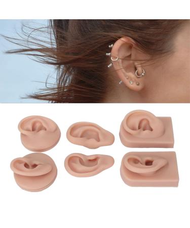 Soft Silicone Ear Models - 3 Pairs Flexible & Anatomically Correct for Piercing Training & Jewelry Display - Buy Online on GoSupps.com