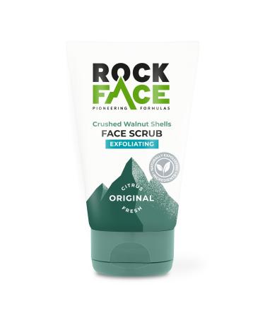 Rockface Exfoliating Face Scrub for Men 100ml | Everyday Face Scrub | Invigorates Tired Skin | Fresh Citrus | Smooth Skin