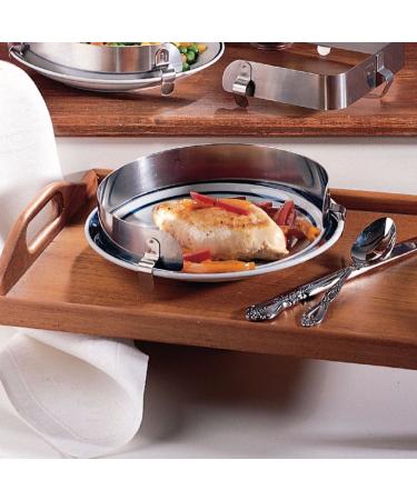 Sammons Preston Large Stainless Steel Food Guard for 9-11 Plates - Secure Spill Protection for Independent Eating | Dishwasher Safe Plate Protector - Buy Online on GoSupps.com