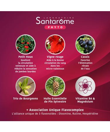 Santarome - Fluidiveine Light Legs - Food supplement Circulation & Drainage - Flavonoids & Plants - France - 1 month - Buy Online on GoSupps.com