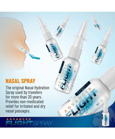 Flight Spray Advanced Nasal Nose Spray - Hydration & Air Humidifier - 1oz Bottle (Pack of 1) - Buy Online on GoSupps.com