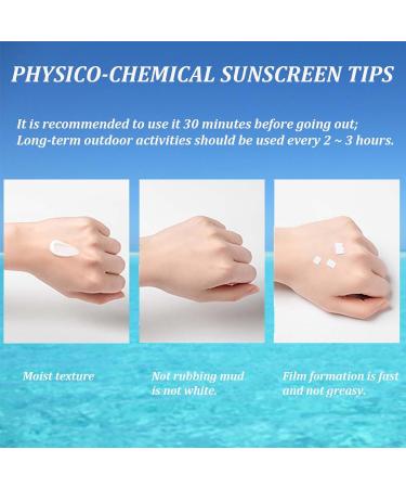Trendyfave Sunscreen SPF 50+ Sun Cream For High Sun Protection Ultra Light UV Protetion Suncream Long-Lasting Anti-Sweat Anti-Eye Stinging Sensitive Skin Travel Size 50g - Buy Online on GoSupps.com
