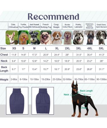 IECOii XXXL Christmas Dog Sweater for Extra Large Dogs - Blue - Buy Online on GoSupps.com