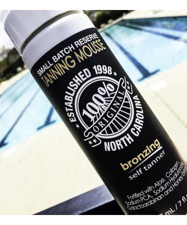 Famous Dave's Dark Tanning Mousse with Instant Bronzer | Organic Sunless Self Tanner for Medium/Darker Skin Tones | Moisturizing Natural Tan Results - Buy Online on GoSupps.com