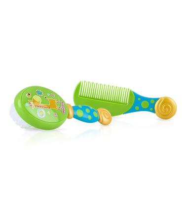 Nuby Brush and Comb Set - Varied Colors for Baby Grooming - Buy Online on GoSupps.com