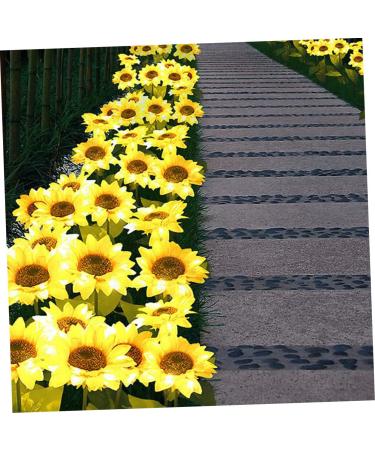 3pcs Floral Decor Outdoor Decorative Lights LED Decor Outdoor Solar Garden Decor Solar Landscape Light Sunflower Lawn Lamp Solar LED Flower Light Solar LED Flowers Landscape Lamp (Assorted Color) - Buy Online on GoSupps.com