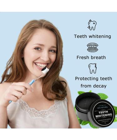 Natural Activated Charcoal Tooth Whitening Powder - 2 Pack for Stain Removal & Bright White Teeth - Buy Online on GoSupps.com
