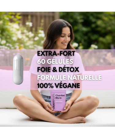 Complexe Chardon Marie 1000mg + Magn sium et Silicium Extra Fort - R g n rant Foie Protection D tox Digestion 60 G lules V ganes 80% de silymarine - Sans OGM Sans Gluten - Qualit Premium - Buy Online on GoSupps.com