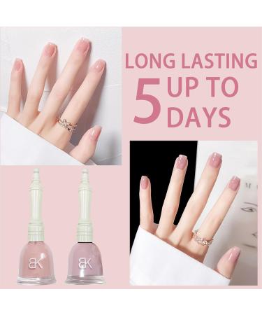 Nail Polish Sets Nude Pink Nail Varnish Set Quick Dry & Long Lasting Nail Polish Water Based Nail Polish Pink Glitter Nail Polish for Women DIY Nail Art at Home 11ML - Buy Online on GoSupps.com