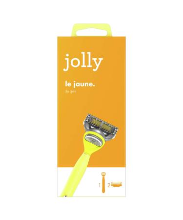 Jolly razor for women yellow 2 blades