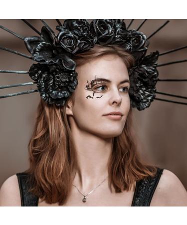 Hemoton 4 Pairs Halloween Eyeliner Stickers Eyeshadow Decor Halloween Makeup Tools Eyeliner Decals - Buy Online on GoSupps.com