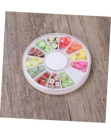 POPETPOP 12 Nail Protector Fruit Nail Charms Nail Art Decorations Eco-friendly Nail Decor Nail Decorations for Nail Art Fruit Decor Manicure Tool Polymer Clay Slices for Nail Boxed Decorate - Buy Online on GoSupps.com