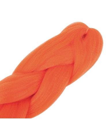 MapofBeauty Afro Jumbo Braid Hair 24/60cm Synthetic Extensions in Fluorescent Orange - Buy Online on GoSupps.com