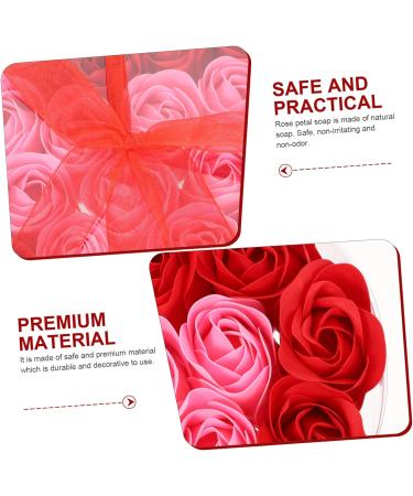 Healeved 3pcs Valentine's Day Present Preserved Rose Soap Preserved Flower Rose Fake Soap Flowers Simulation Soap Flower Adorns Flower Ornaments Flower Soap Artificial Bouquet Box Plastic - Buy Online on GoSupps.com