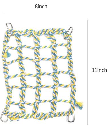 Petmolico 2 Pack Pet Climbing Rope Net Hammock Toy for Small Animals - Red + Yellow - Buy Online on GoSupps.com