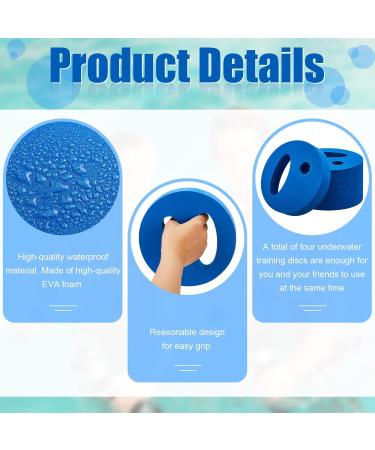 Water Exercise Pans & Weights | Eva Foam Pool Aerobics Set - 17.1 cm Blue - Buy Online on GoSupps.com