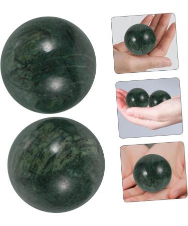 Magiclulu Jade Massage Balls - 6 STK Fitness Handball Tool for Adults | Hand Massage Devices for Wrist Relief | Green 4.00x4.00cm - Buy Online on GoSupps.com