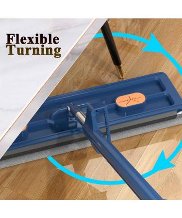Fregona plana grande fregona plana grande Strealinem fregona manos libres giratorio de 360 para limpiar sin callejones sin salida h medo y seco almohadillas de microfibra (Azul + Trapo de 6 Piezas) - Buy Online on GoSupps.com