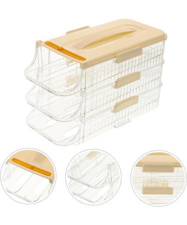 PRETYZOOM Egg Holder Fridge Egg Storage Box Eggs Refrigerator Fridge Kitchen Egg Holder Egg Holes Trays Portable Egg Carton - Buy Online on GoSupps.com