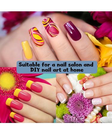 Short T-Shaped Nail Tips - 120 Pieces Soft Gel Extensions | Clear Square Acrylic Nails for Women - 12 Sizes Available - Buy Online on GoSupps.com