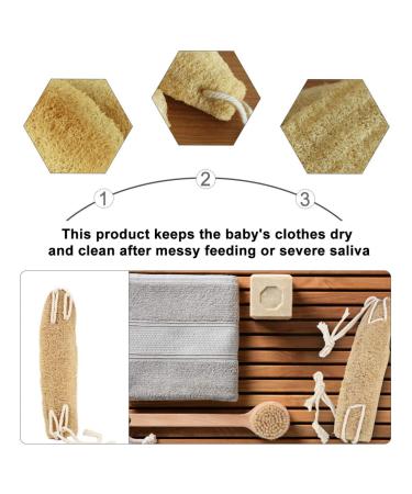 Milist Luffa Bath Towel & Shower Washer - Natural Back Scrubber & Travel Bath Brush - Buy Online on GoSupps.com