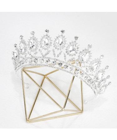 Silver Tiara and Crown for Women - Crystal Rhinestone Wedding Tiaras | Casoty - Buy Online on GoSupps.com