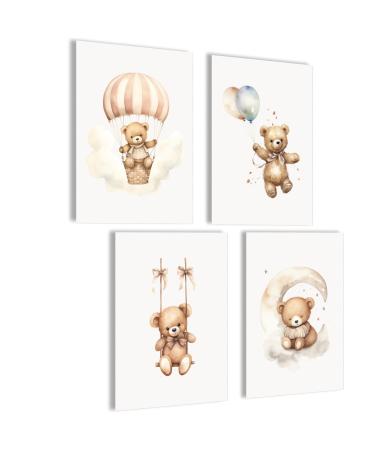 Teddy pictures children's room boys |Baby room poster set |Pictures children's room girls |Baby room decoration children's room |Pictures for children's room |Baby room decoration |Image children's room set Teddy - Buy Online on GoSupps.com