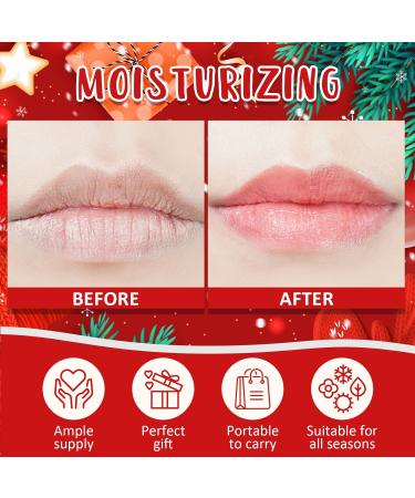 DMSKY Christmas Lip Balm Bulk 60 Pcs Christmas Stocking Stuffers Ideal Christmas Gifts for Women Men Christmas Party Favors for Teachers Coworkers-Santa Claus - Buy Online on GoSupps.com