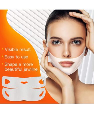 Nubical V Line Lifting Mask - 7 Piece Set for Double Chin Reduction and Face Slimming - V Shaped Lift Tape in Orange - Buy Online on GoSupps.com