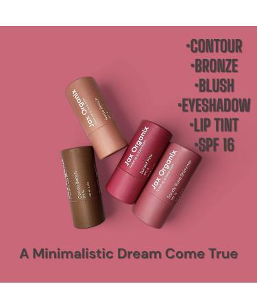 Jax Organix Tinted Lip and Face Balm SPF 16 - Sandy Rose Shimmer | Shop Internationally - Buy Online on GoSupps.com