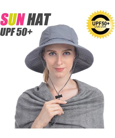 USHAKE Safari Hat with Hidden Net Mesh - Grey | Sun Protection Bucket Hat for Outdoor Activities - Buy Online on GoSupps.com