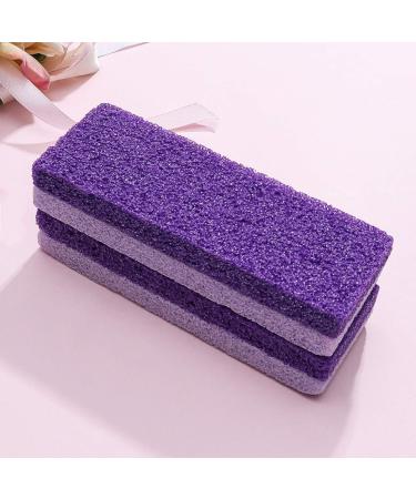 Healifty 2-Piece Foot Pumice Stone Set - Callus Remover & Peeling Scrubber | Natural Lava Pedicure Tools for Hard Skin | Purple Mittel - Buy Online on GoSupps.com
