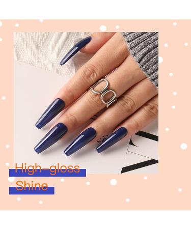 Gel Nail Polish Glitter Neon Nude 15ML for Salon-Quality DIY Manicures - Navy Blue - Buy Online on GoSupps.com