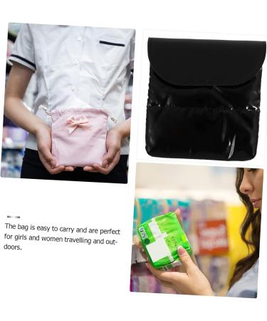 Packove Storage Pocket Organizer for Women - Portable Cosmetic Bag & Mini Diaper Pocket - 13x13x2cm - Perfect for Travel & Period Essentials - Buy Online on GoSupps.com