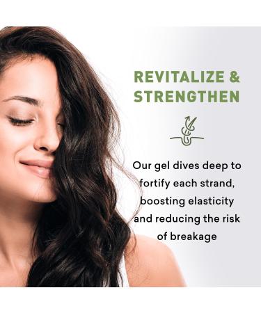 Just Nutritive Herbal Hair Gel - Natural Alcohol-Free Vitamin & Protein Infused | Humidity Control for All Hair Types - 16 Fl Oz - Buy Online on GoSupps.com