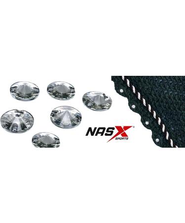 Diamante Crystal Horse Fly Hood Veil Ear Bonnet Flyveil Cotton Crochet Handmade Glitter (FULL Burgundy) FULL Burgundy - Buy Online on GoSupps.com