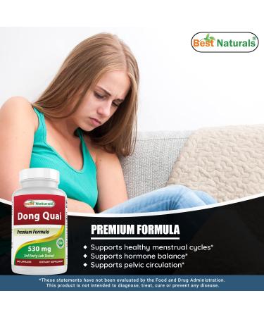 Best Naturals Dong Quai 530mg 180 Capsules - Natural Menopause Support - Buy Online on GoSupps.com