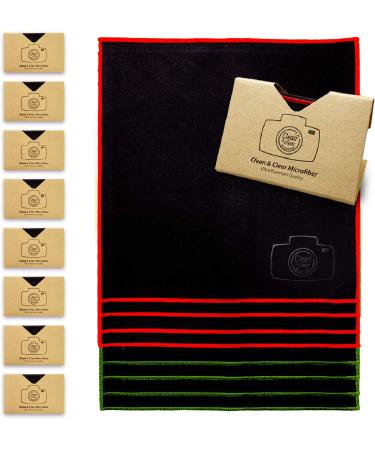 Extra Large 8 Pack Ultra Premium Microfiber Cleaning Cloths for Camera Lens, Glasses, Screens - All-Purpose Microfiber Cloth - Buy Online on GoSupps.com