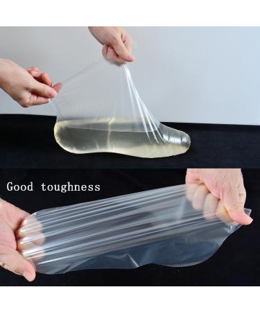 JIASAI 100Pcs Disposable Foot Film Covers - Paraffin Bath Liners & Anti-Cracking Plastic Bags for Home Therapy - Buy Online on GoSupps.com