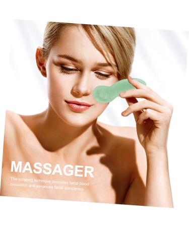 FRCOLOR 2 Pcs Tai Spa Body Massager Guasha Scraping Board & Reflexology Facial Tools - Green Jade Agate Scalp Comb & Trigger Point Massage Plates - Buy Online on GoSupps.com