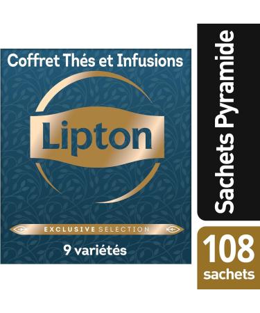 Lipton Exclusive Collection Tea and Infusion Set 9 Different Tastes Vitality Rainforest Alliance Certified 108 Pyramid - Buy Online on GoSupps.com