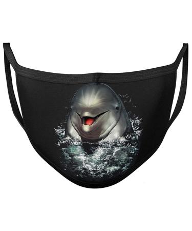 Darkwear Dolphin Mask for Fish Fishing Dolphins Black