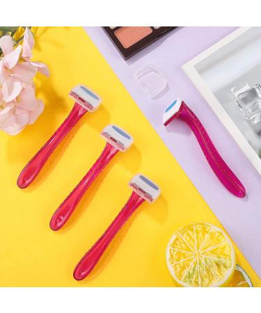 30-Piece T-Type Bikini Razors Set for Women - Gentle Trimmer for Bikini Line, Armpits, and Body - Rose Red - Buy Online on GoSupps.com
