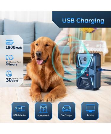 Bubbacare Antibell Ultrasound Dog Trainer | 3-Step Rechargeable & Waterproof Anti-Bark Device for Large & Small Dogs - 33ft Range - Blue#106 - Buy Online on GoSupps.com