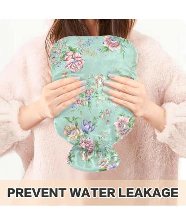 Naanle Vintage Flower Hot Water Bottle | 1L Transparent Heat Bottle for Back Pain Relief & Cold Therapy - Comfort for Hands & Feet - Buy Online on GoSupps.com