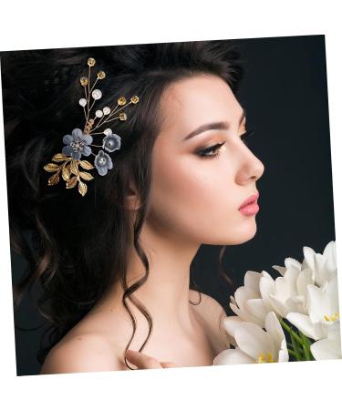 DOITOOL 2 Set Hairpin Bridal Hair Clip Flower Hair Clips for Women Wedding Womens Hair Clips Wedding Hair Clip Bridal Hair Comb Bridal Hair Accessories Bun Bridesmaid Crystal Zinc Alloy - Buy Online on GoSupps.com