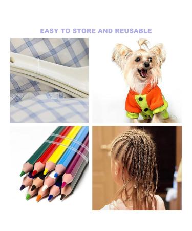 Buy Willight 1100 Mini Transparent Hair Ties - Perfect for Children's Braids & Dreadlocks | Elastic Hair Ties for All Hair Types - Buy Online on GoSupps.com