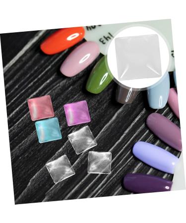Lurrose 100PCs Incorrect Nail Tip Color Card | Clear Glass Beads & Transparent Water Drops | 8.5 x 6.5 cm | International Shipping Available - Buy Online on GoSupps.com